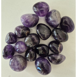 PIERRES ROULEES EN AMETHYSTE
