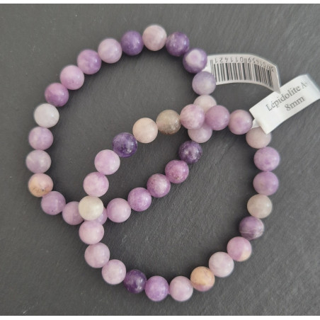 BRACELETS EN LEPIDOLITE