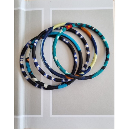 BRACELET JONC WAX BLEU